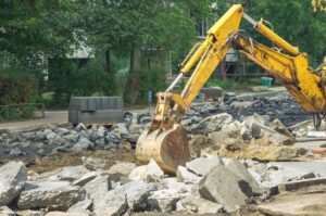 Demolición de edificios antiguos en Guadalajara