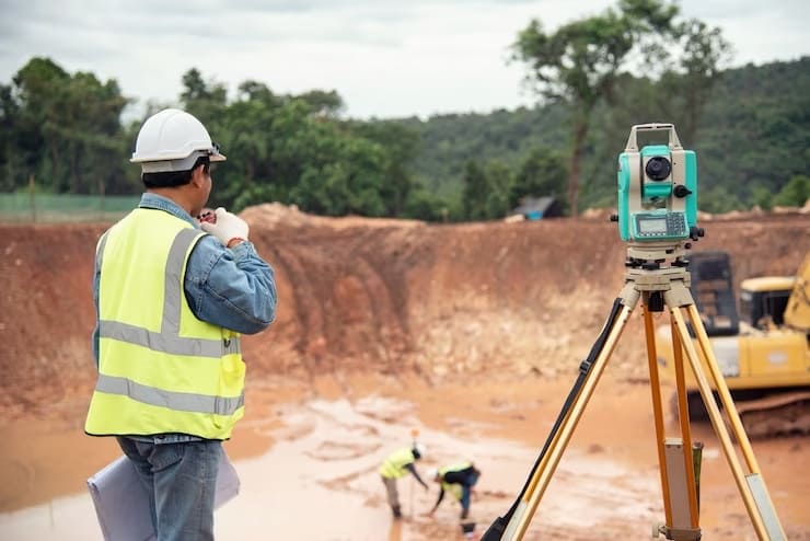 topografía en la inspección de estructuras de edificios