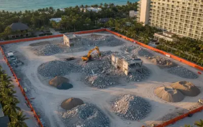 Limpieza en terrenos Cancún (zona hotelera): obra lista